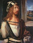 Albrecht Durer Self Portrait with Gloves oil painting